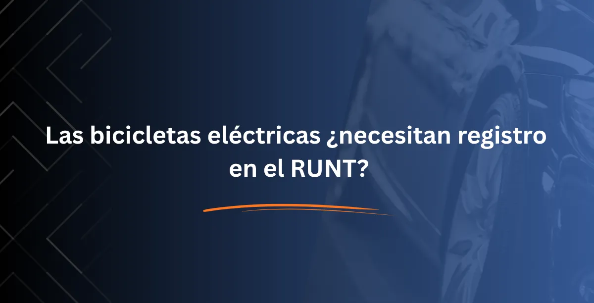 Las bicicletas eléctricas ¿necesitan registro en el RUNT